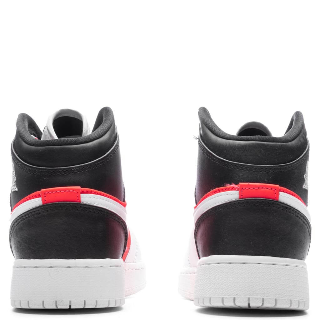 Jordan 1 Mid SE (GS) - Black/White/Infrared