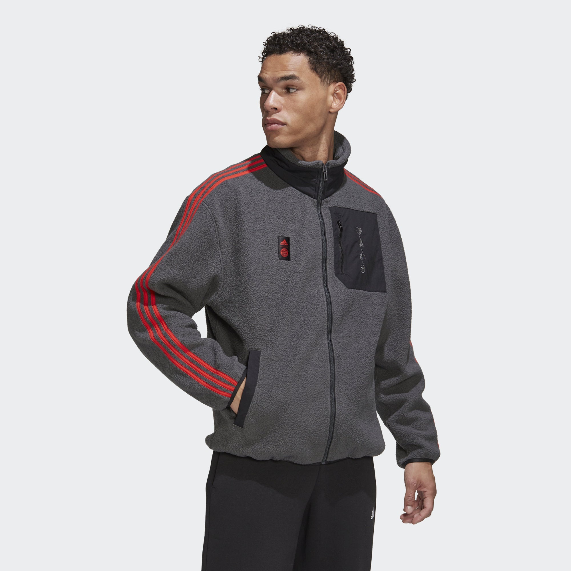 adidas Bayern Munich 22/23 LS Fleece Jacket