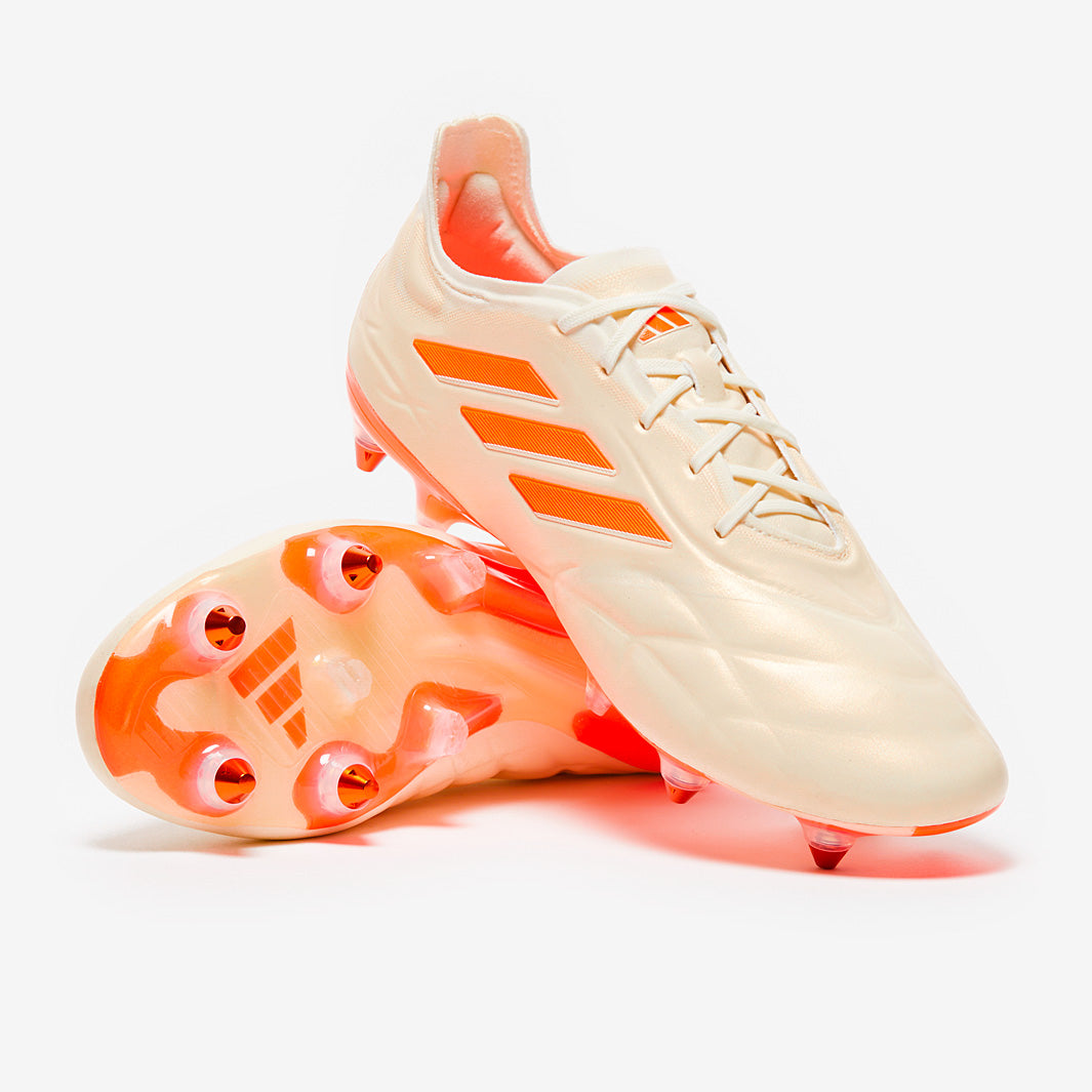 adidas Copa Pure.1 Leather SG – Off White/Team Solar Orange/Off White