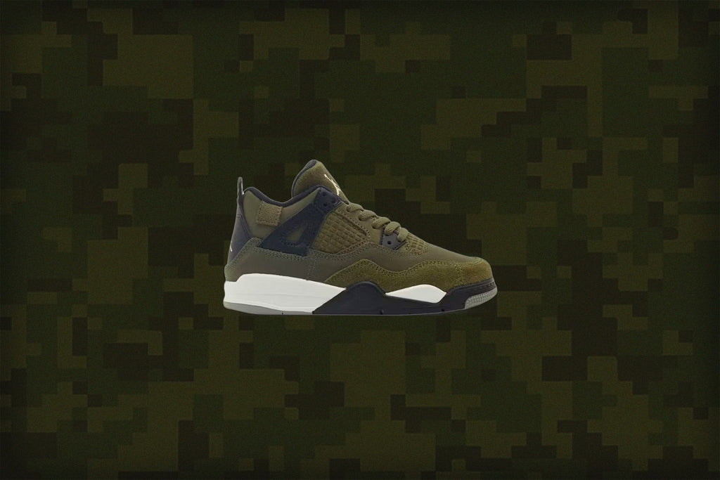 Air Jordan 4 Retro SE Craft (PS) - Medium Olive/Pale Vanilla/Cargo Khaki