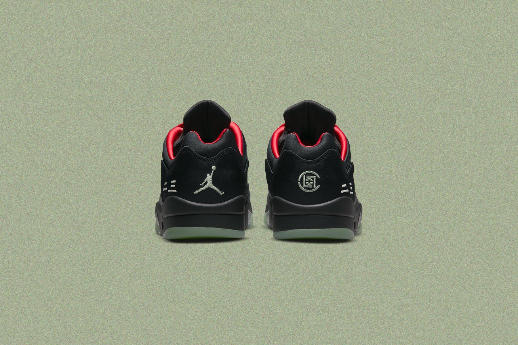 Air Jordan 5 Retro Low SP x CLOT - Black/Classic Jade/Fire Red