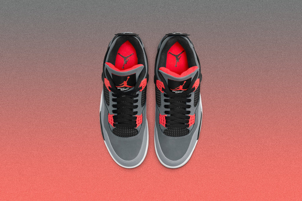 Air Jordan 4 Retro 'Infrared' - Dark Grey/Infrared 23/Black Cement Grey
