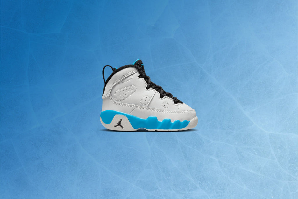 Air Jordan 9 Retro 'Powder Blue' (PS) - Summit White/Black/Dark Powder Blue